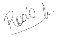 firma Rocío transparencia